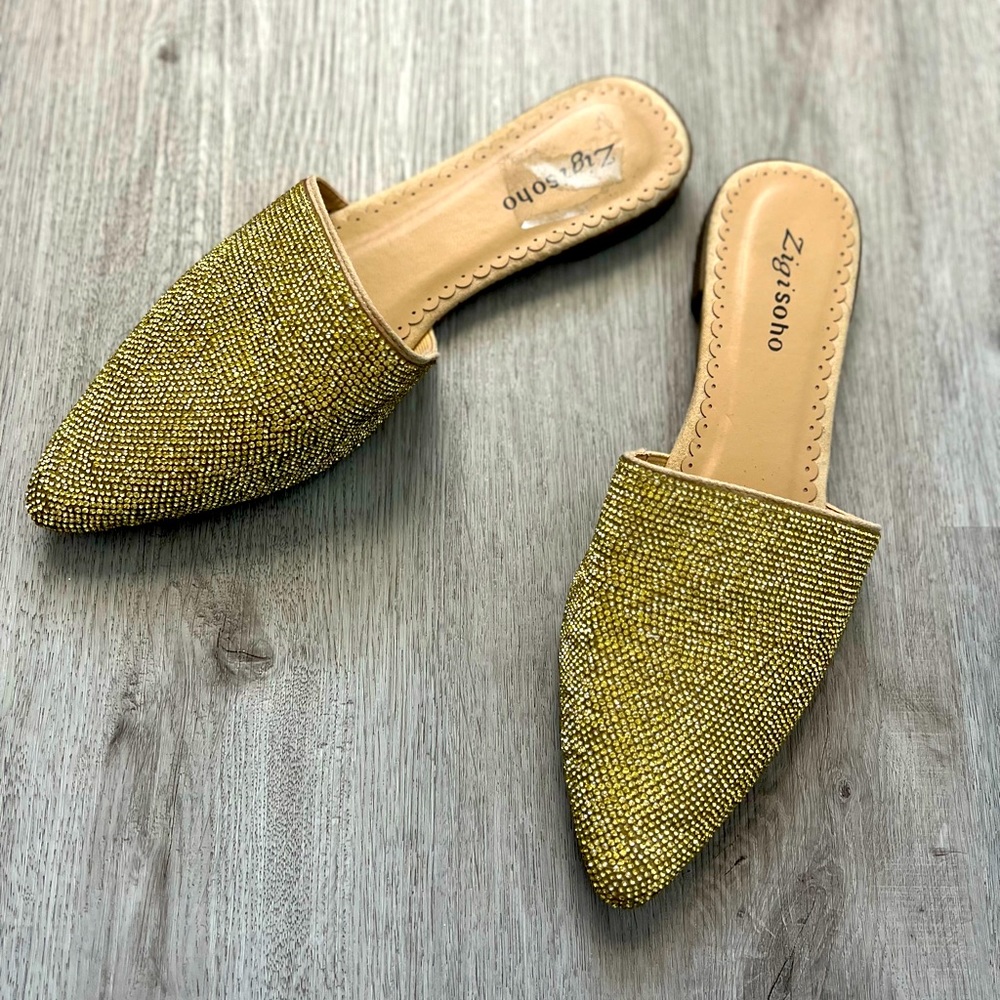 Zigi Soho Gold Slides